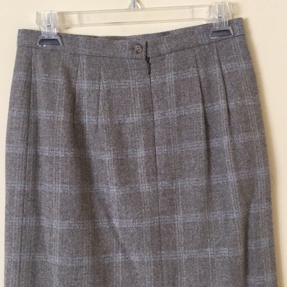 Talbots Pencil Skirt Wool Cashmere Gray Size 6 - Picture 3 of 6